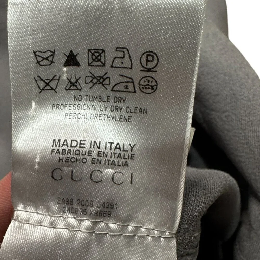 Gucci Vintage Runway S/S 2010 Sci-Fi Halter Mini Dress S IT 40 Grey MSRP $2150 - Picture 11 of 12